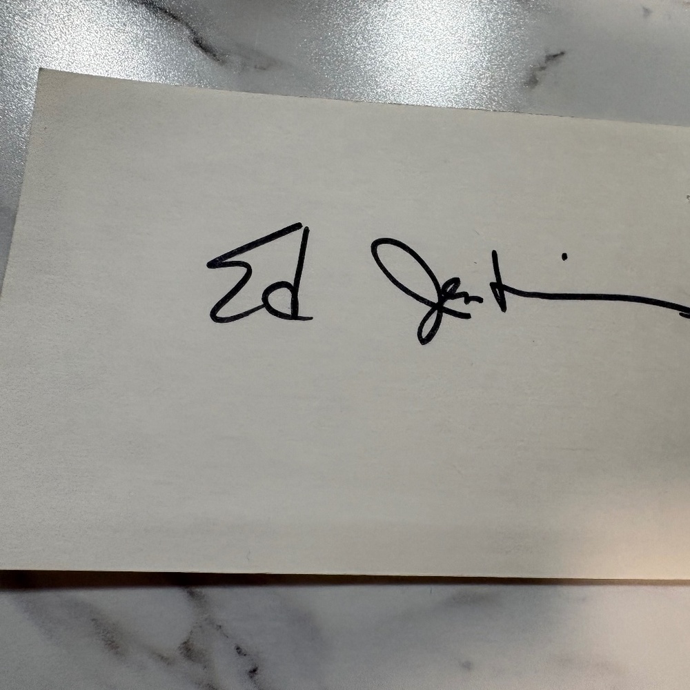 Ed Jenkins — Autograph Signed Card — U.S. House of Representatives — Georgia